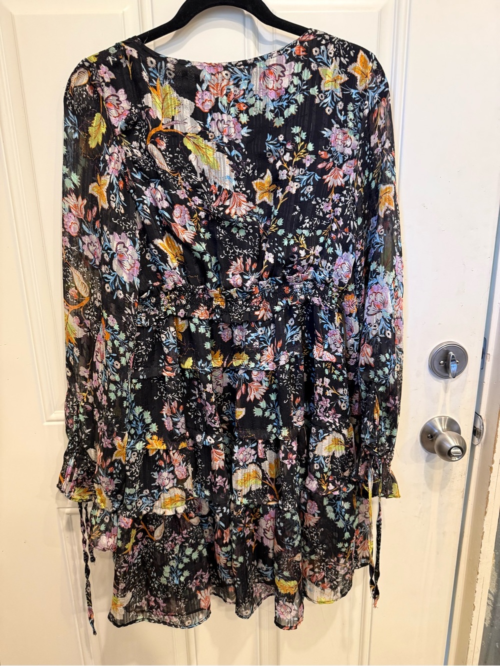 Free People “Closer to the Heart” Tiered Floral Mini Dress - Picture 4 of 8